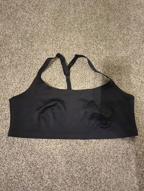 Auden Black Seamless Longline Bralette with Adjustable Straps XL